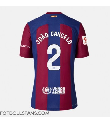 Barcelona Joao Cancelo #2 Replika Hemmatröja Damer 2023-24 Kortärmad